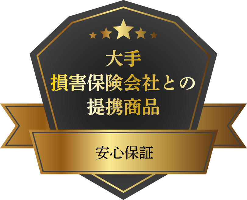 大手損保保険会社との提携商品